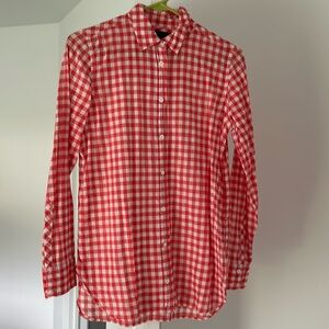 J Crew Crinkle Button Down, Size 0